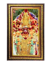 Tara Ma Digital Golden Balck Color Photo Frame | Hindu Religious Wall Decor | 10x16 Inches - Inspirational Wall Art For Office, Home Decor - Ideal Spiritual Gift (F16894)