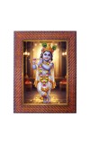 Lord Vishnu Photo Frame Religious Wall & Table Decor Frame | Lord Vishnu Spiritual Photo Frame For Home, Temple & Office | Decorative Hindu God & Goddess Frame (Pack Of 1) (F18063)