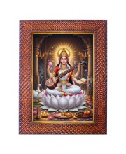 Lord Ganesha Photo Frame 13X17 Inch Religious Wall & Table Decor Frame | Lord Ganesha Spiritual Photo Frame For Home, Temple & Office | Decorative Hindu God & Goddess Frame (Pack Of 1) (F17994)