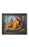 Hanuman and sita Big Photo Frame - 18x22 Inches for Home,Temple & Office Decoration