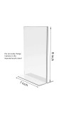 Laughing Buddha Acrylic T-Style Photo Stand - 7x9 Inches, Compact and Stylish Spiritual Display, easily change 2 photos (Pack of 1)