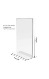 Laughing Buddha Acrylic T-Style Photo Stand - 5x7 Inches, Compact and Stylish Spiritual Display, easily change 2 photos (Pack of 1)