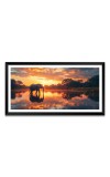 Nature Landscape Floating Frame Scenery Digital Print - (I5792) - 12x24 inch Modern Nature Wall Art for Living Room, Bedroom, Office, Hotels, Drawing Room