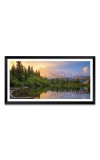 Nature Landscape Floating Frame Scenery Digital Print - (I5844) - 12x24 inch Modern Nature Wall Art for Living Room, Bedroom, Office, Hotels, Drawing Room