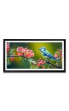 Nature Landscape Floating Frame Scenery Digital Print - (I5732) - 12x24 inch Modern Nature Wall Art for Living Room, Bedroom, Office, Hotels, Drawing Room