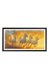 Nature Landscape Floating Frame Scenery Digital Print - (I5920) - 12x24 inch Modern Nature Wall Art for Living Room, Bedroom, Office, Hotels, Drawing Room