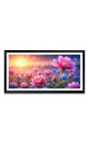 Nature Landscape Floating Frame Scenery Digital Print - (I5726) - 12x24 inch Modern Nature Wall Art for Living Room, Bedroom, Office, Hotels, Drawing Room