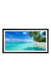 Nature Landscape Floating Frame Scenery Digital Print - (I5911) - 12x24 inch Modern Nature Wall Art for Living Room, Bedroom, Office, Hotels, Drawing Room