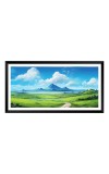 Nature Landscape Floating Frame Scenery Digital Print - (I5902) - 12x24 inch Modern Nature Wall Art for Living Room, Bedroom, Office, Hotels, Drawing Room