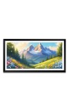 Nature Landscape Floating Frame Scenery Digital Print - (I5567) - 12x24 inch Modern Nature Wall Art for Living Room, Bedroom, Office, Hotels, Drawing Room