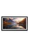 Nature Landscape Floating Frame Scenery Digital Print - (I5551) - 12x24 inch Modern Nature Wall Art for Living Room, Bedroom, Office, Hotels, Drawing Room