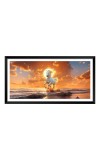 Nature Landscape Floating Frame Scenery Digital Print - (I5922) - 12x24 inch Modern Nature Wall Art for Living Room, Bedroom, Office, Hotels, Drawing Room