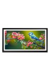 Nature Landscape Floating Frame Scenery Digital Print - (I5744) - 12x24 inch Modern Nature Wall Art for Living Room, Bedroom, Office, Hotels, Drawing Room
