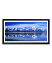 Nature Landscape Floating Frame Scenery Digital Print - (I5734) - 12x24 inch Modern Nature Wall Art for Living Room, Bedroom, Office, Hotels, Drawing Room