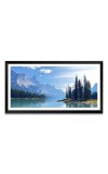 Nature Landscape Floating Frame Scenery Digital Print - (I5555) - 12x24 inch Modern Nature Wall Art for Living Room, Bedroom, Office, Hotels, Drawing Room