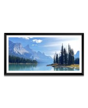 Nature Landscape Floating Frame Scenery Digital Print - (I5555) - 12x24 inch Modern Nature Wall Art for Living Room, Bedroom, Office, Hotels, Drawing Room