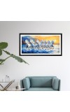 Nature Landscape Floating Frame Scenery Digital Print - (I5926) - 12x24 inch Modern Nature Wall Art for Living Room, Bedroom, Office, Hotels, Drawing Room