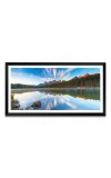 Nature Landscape Floating Frame Scenery Digital Print - (I5849) - 12x24 inch Modern Nature Wall Art for Living Room, Bedroom, Office, Hotels, Drawing Room