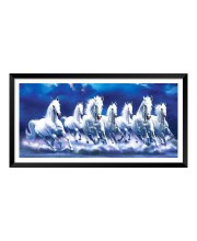 Nature Landscape Floating Frame Scenery Digital Print - (I5915) - 12x24 inch Modern Nature Wall Art for Living Room, Bedroom, Office, Hotels, Drawing Room