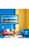 Nature Landscape Floating Frame Scenery Digital Print - (I5742) - 12x24 inch Modern Nature Wall Art for Living Room, Bedroom, Office, Hotels, Drawing Room