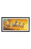 Nature Landscape Floating Frame Scenery Digital Print - (I5889) - 12x24 inch Modern Nature Wall Art for Living Room, Bedroom, Office, Hotels, Drawing Room