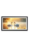Nature Landscape Floating Frame Scenery Digital Print - (I5813) - 12x24 inch Modern Nature Wall Art for Living Room, Bedroom, Office, Hotels, Drawing Room