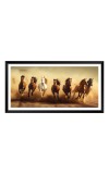 Nature Landscape Floating Frame Scenery Digital Print - (I5927) - 12x24 inch Modern Nature Wall Art for Living Room, Bedroom, Office, Hotels, Drawing Room