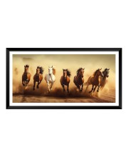 Nature Landscape Floating Frame Scenery Digital Print - (I5927) - 12x24 inch Modern Nature Wall Art for Living Room, Bedroom, Office, Hotels, Drawing Room