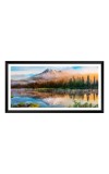 Nature Landscape Floating Frame Scenery Digital Print - (I5903) - 12x24 inch Modern Nature Wall Art for Living Room, Bedroom, Office, Hotels, Drawing Room