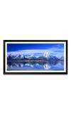 Nature Landscape Floating Frame Scenery Digital Print - (I5724) - 12x24 inch Modern Nature Wall Art for Living Room, Bedroom, Office, Hotels, Drawing Room
