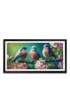 Nature Landscape Floating Frame Scenery Digital Print - (I5877) - 12x24 inch Modern Nature Wall Art for Living Room, Bedroom, Office, Hotels, Drawing Room