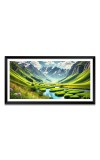 Nature Landscape Floating Frame Scenery Digital Print - (I5765) - 12x24 inch Modern Nature Wall Art for Living Room, Bedroom, Office, Hotels, Drawing Room