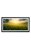 Nature Landscape Floating Frame Scenery Digital Print - (I5761) - 12x24 inch Modern Nature Wall Art for Living Room, Bedroom, Office, Hotels, Drawing Room