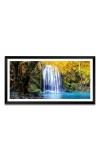 Nature Landscape Floating Frame Scenery Digital Print - (I5536) - 12x24 inch Modern Nature Wall Art for Living Room, Bedroom, Office, Hotels, Drawing Room