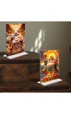 Laughing Buddha Acrylic T-Style Photo Stand - 9x11 Inches, Compact and Stylish Spiritual Display, easily change 2 photos (Pack of 1)