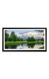 Nature Landscape Floating Frame Scenery Digital Print - (I5710) - 12x24 inch Modern Nature Wall Art for Living Room, Bedroom, Office, Hotels, Drawing Room