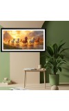 Nature Landscape Floating Frame Scenery Digital Print - (I5919) - 12x24 inch Modern Nature Wall Art for Living Room, Bedroom, Office, Hotels, Drawing Room