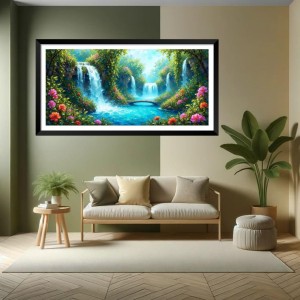 Nature Landscape Floating Frame Scenery Digital Print - (I5875) - 12x24 inch Modern Nature Wall Art for Living Room, Bedroom, Office, Hotels, Drawing Room Nature Landscape Floating Frame Scenery Digital Print - (I5875) - 12x24 inch Modern Nature Wall Art for Living Room, Bedroom, Office, Hotels, Drawing Room