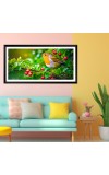 Nature Landscape Floating Frame Scenery Digital Print - (I5914) - 12x24 inch Modern Nature Wall Art for Living Room, Bedroom, Office, Hotels, Drawing Room