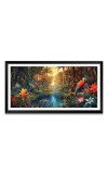 Nature Landscape Floating Frame Scenery Digital Print - (I5590) - 12x24 inch Modern Nature Wall Art for Living Room, Bedroom, Office, Hotels, Drawing Room