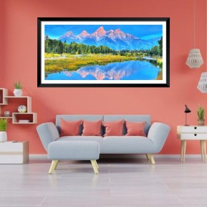 Nature Landscape Floating Frame Scenery Digital Print - (I5884) - 12x24 inch Modern Nature Wall Art for Living Room, Bedroom, Office, Hotels, Drawing Room Nature Landscape Floating Frame Scenery Digital Print - (I5884) - 12x24 inch Modern Nature Wall Art for Living Room, Bedroom, Office, Hotels, Drawing Room