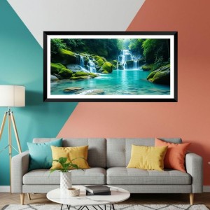 Nature Landscape Floating Frame Scenery Digital Print - (I5806) - 12x24 inch Modern Nature Wall Art for Living Room, Bedroom, Office, Hotels, Drawing Room Nature Landscape Floating Frame Scenery Digital Print - (I5806) - 12x24 inch Modern Nature Wall Art for Living Room, Bedroom, Office, Hotels, Drawing Room