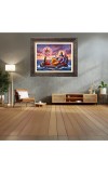 Lakhsmi narayan Big Photo Frame - 20x24 Inches for Home,Temple & Office Decoration
