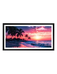Nature Landscape Floating Frame Scenery Digital Print - (I5890) - 12x24 inch Modern Nature Wall Art for Living Room, Bedroom, Office, Hotels, Drawing Room
