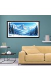 Nature Landscape Floating Frame Scenery Digital Print - (I5794) - 12x24 inch Modern Nature Wall Art for Living Room, Bedroom, Office, Hotels, Drawing Room