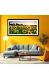 Nature Landscape Floating Frame Scenery Digital Print - (I5619) - 12x24 inch Modern Nature Wall Art for Living Room, Bedroom, Office, Hotels, Drawing Room