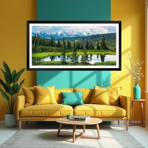 Nature Landscape Floating Frame Scenery Digital Print - (I5735) - 12x24 inch Modern Nature Wall Art for Living Room, Bedroom, Office, Hotels, Drawing Room Nature Landscape Floating Frame Scenery Digital Print - (I5735) - 12x24 inch Modern Nature Wall Art for Living Room, Bedroom, Office, Hotels, Drawing Room