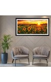 Nature Landscape Floating Frame Scenery Digital Print - (I5598) - 12x24 inch Modern Nature Wall Art for Living Room, Bedroom, Office, Hotels, Drawing Room