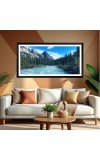 Nature Landscape Floating Frame Scenery Digital Print - (I5769) - 12x24 inch Modern Nature Wall Art for Living Room, Bedroom, Office, Hotels, Drawing Room