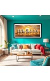 Nature Landscape Floating Frame Scenery Digital Print - (I5916) - 12x24 inch Modern Nature Wall Art for Living Room, Bedroom, Office, Hotels, Drawing Room